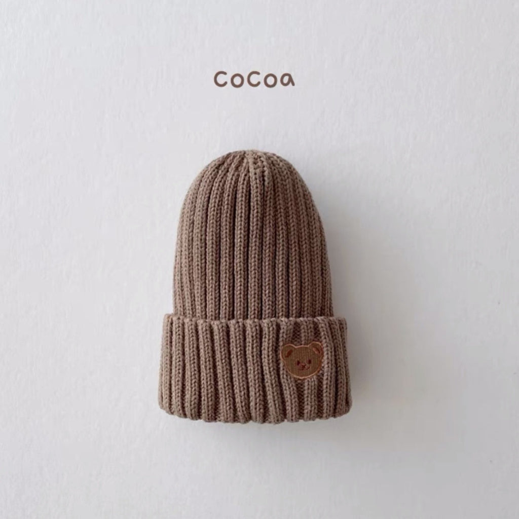 Bear Beanie Hat Cocoa