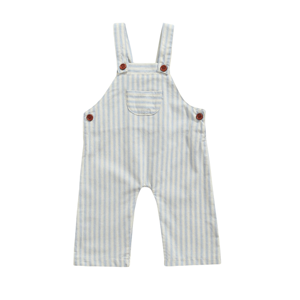 Stripe Dungarees in Blue